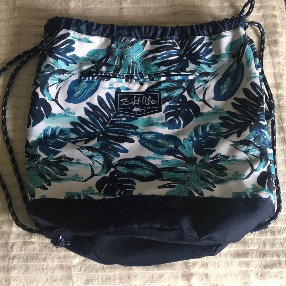 SALT LIFE CINCH SACK DRAWSTRING BACKPACK
